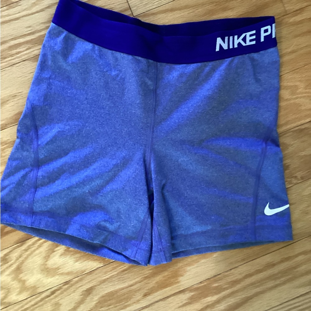 Nike Pro Royal and White Shorts